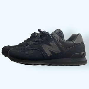 New Balance Mens Black 574 Sneakers 10.5